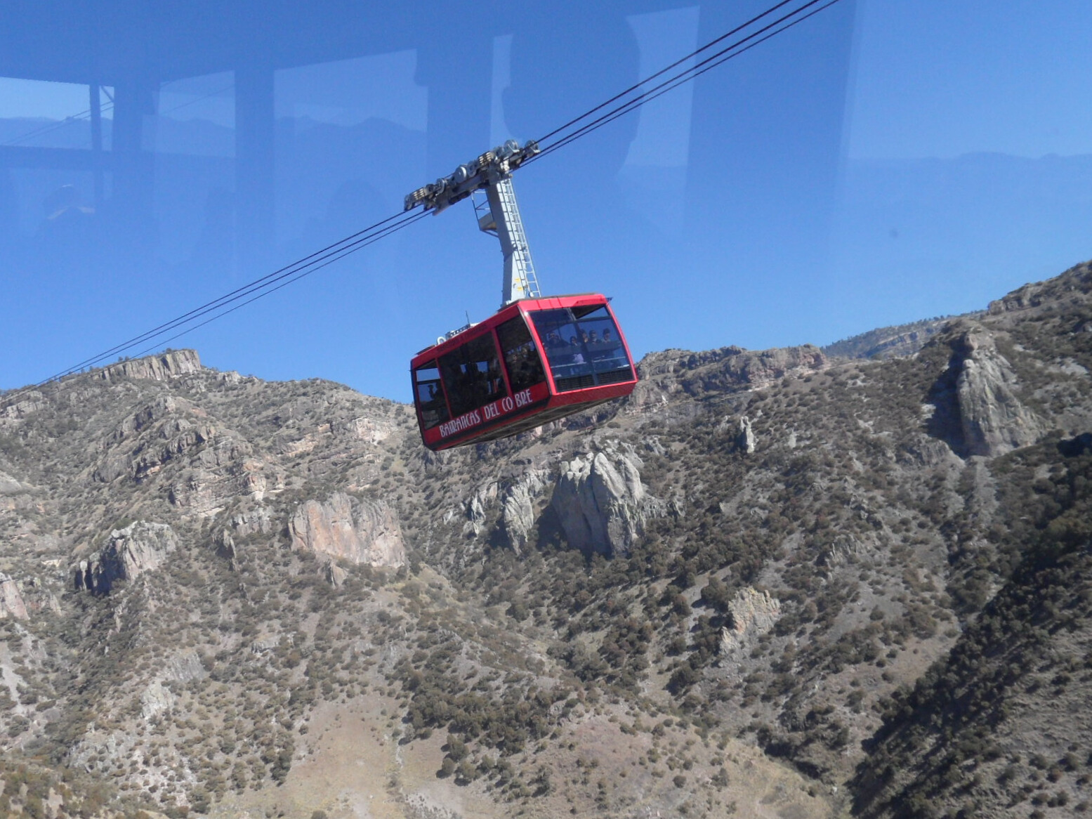 Kabelbaan in Copper Canyon